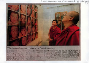 Ven.Doboom Rimpoche visiting exhibition